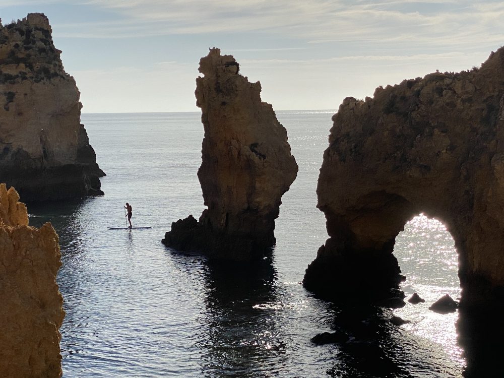 AdamahVayu Algarve Portugal SUP Standup paddle Yoga vacation Urlaub Algarve No Plastic Ocean Pool B&B Bed and breakfast